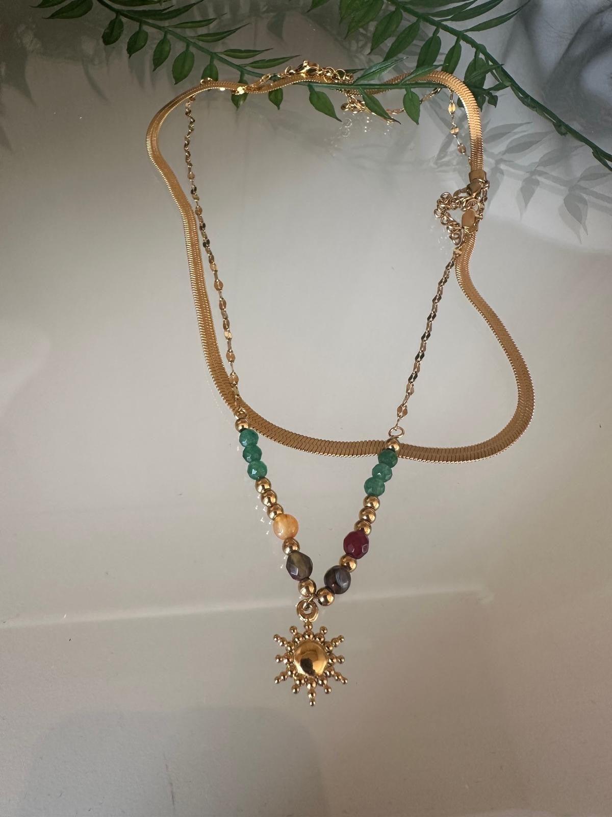 Duo Colliers Perle et Serpentin - RiMa Unique Jewelry